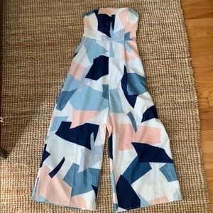 L’ATISTE geometric print cropped jumper